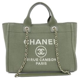 Chanel Deauville Line Handbag AS3257 Green
