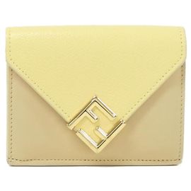 Fendi FF Diamond Ledergeldbörse Andere
