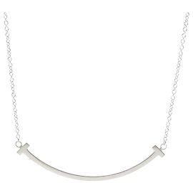 Tiffany & Co Collana Tiffany T Smile Small Size in oro bianco 18K Argento