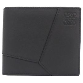 Loewe Puzzle Edge Bi-Fold Wallet Black