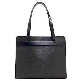Louis Vuitton Epi Leather Croisette PM Tote Bag Black