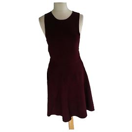 Autre Marque Vestido evasé sin mangas Monoprix granate Burdeos