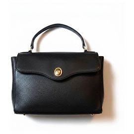 Christian Dior Bolsa de couro preta Preto