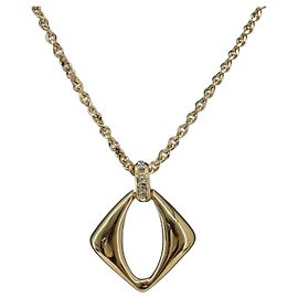 Collier SAINT LAURENT en métal doré Authentique bs35794 Autre