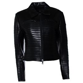 Jitrois, Bikerjacke aus Lammleder Schwarz