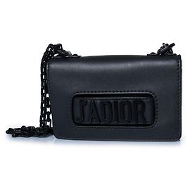 Christian Dior Dior, J’adior Mini-Clutch-Schultertasche schwarz matt Schwarz