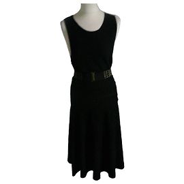 Autre Marque Robe Monoprix noire sans manches avec échancrure Noir