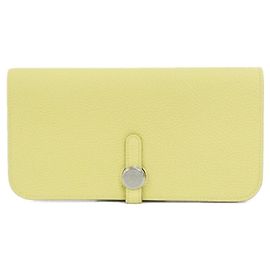 Hermès Hermes Dogon Long Wallet Yellow