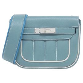Bolsa de ombro Hermès Berline MINI Azul Azul claro