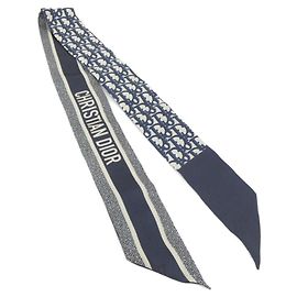 Sciarpa Christian Dior Dior OBLIQUE Blu Blu navy