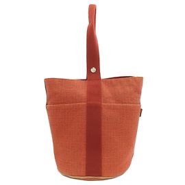 Borsa Hermès Saxon MM Marrone Toile H Marrone