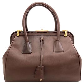 Prada B11246 Doctor's Bag Handbag Brown