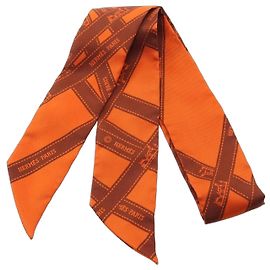 Hermès Pañuelo Hermes Twilly BOLDUC Castaño