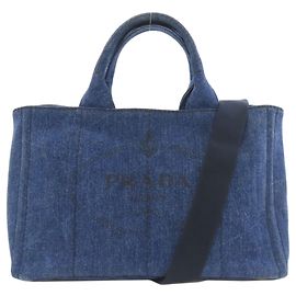 Borsa Prada Canapa Denim Blu