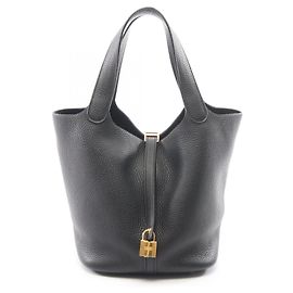 Hermès Borsa Hermes Picotin Lock MM Nero