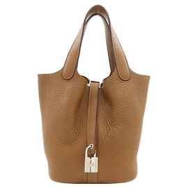 Hermès Borsa Hermes Picotin Lock PM Marrone