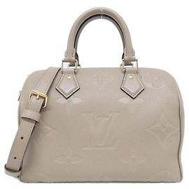 Bolso Boston Louis Vuitton Monogram Empreinte Speedy Bandoulière Gris
