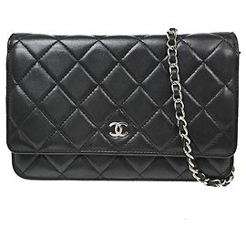 Chanel Wallet on Chain Quilted Lambskin Small Black