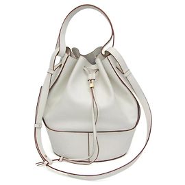 Loewe Balloon Bucket Leather Medium Blanc