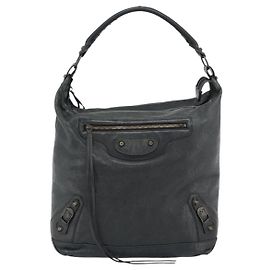 Bolsa Hobo Balenciaga Giant Studs em couro Verde
