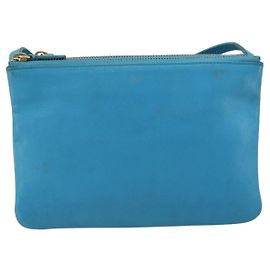 Céline Celine Trio Leather Small Bleu