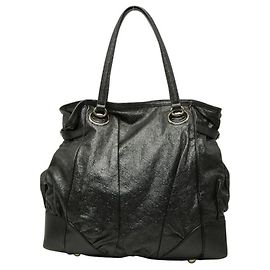 Borsa Tote in pelle nera Gucci Guccissima Nero