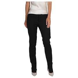 Dsquared2 Black Wool Blend Pants with Sequins Black
