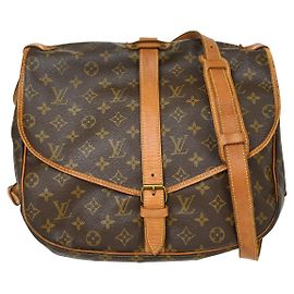 Louis Vuitton Saumur Monogram Canvas Marron