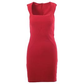 Dolce & Gabbana Red Sleeveless Sheath Dress Red Other
