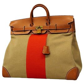 Hermès Borsa Hermes Haut à Courroies 50 Rosso Altro