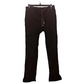 Pinko Calça de algodão preto com perfurações Preto