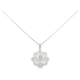 Autre Marque Au750 Diamant-Halskette Silber