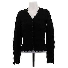 Alaïa Cardigan schwarz aus Wolle Schwarz