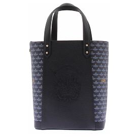 Fauré Le Page Bolso pequeño de cuero azul marino Azul marino
