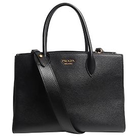 Prada Borsa 2way in pelle Saffiano nera Nero