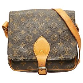 Louis Vuitton Sac Monogram Cartouchiere MM vintage marron 1991 Marron