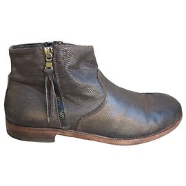 Autre Marque Botas de couro Pawelk's para homem Marrom