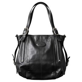 Tod's Borsa Hobo in pelle nera Nero