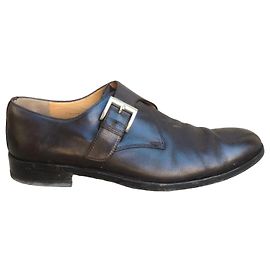 Bruno Magli Wullo Sapatos de fivela em couro marrom Marrom