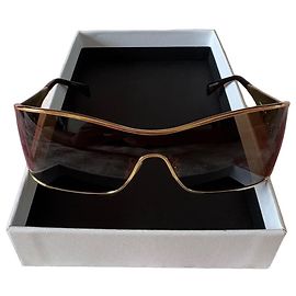 Céline Celine Occhiali da sole Triomphe Oro Marrone Gold hardware