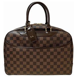 Bolsa Louis Vuitton Deauville Marrom Outro Damier ebene