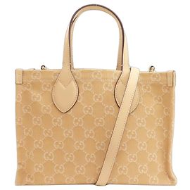 Gucci Ophidia Medium 2-Way Handbag Beige