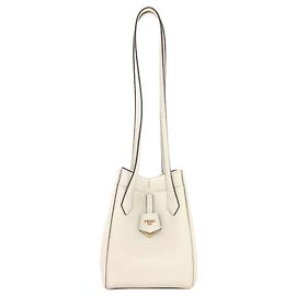 Mini bolsa de ombro Fendi Origami Branco