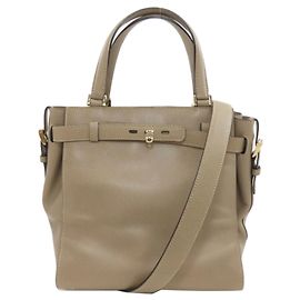 Bolsa 2-Way B-Cube em couro de bezerro marrom Valextra Marrom