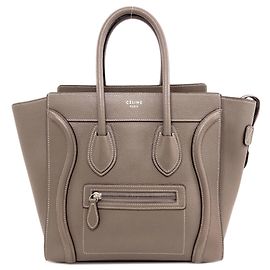 Céline Sac cabas micro Celine Luggage Marron