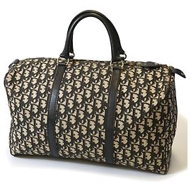 Christian Dior Dior Trotter Boston Bag Blu navy