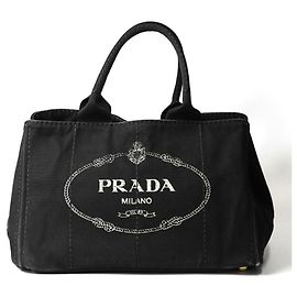 Borsa Tote Prada Canapa M Nero
