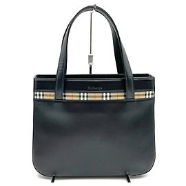 Burberry Nova Check Tote Bag Black