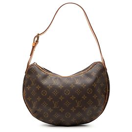 Louis Vuitton Marrón Monogram Croissant MM Castaño