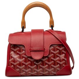 Goyard Red Mini Goyardine Saigon Souple Rouge